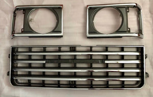 Toyota FJ60 Front Chrome Grille Grill and Bezels 82-87